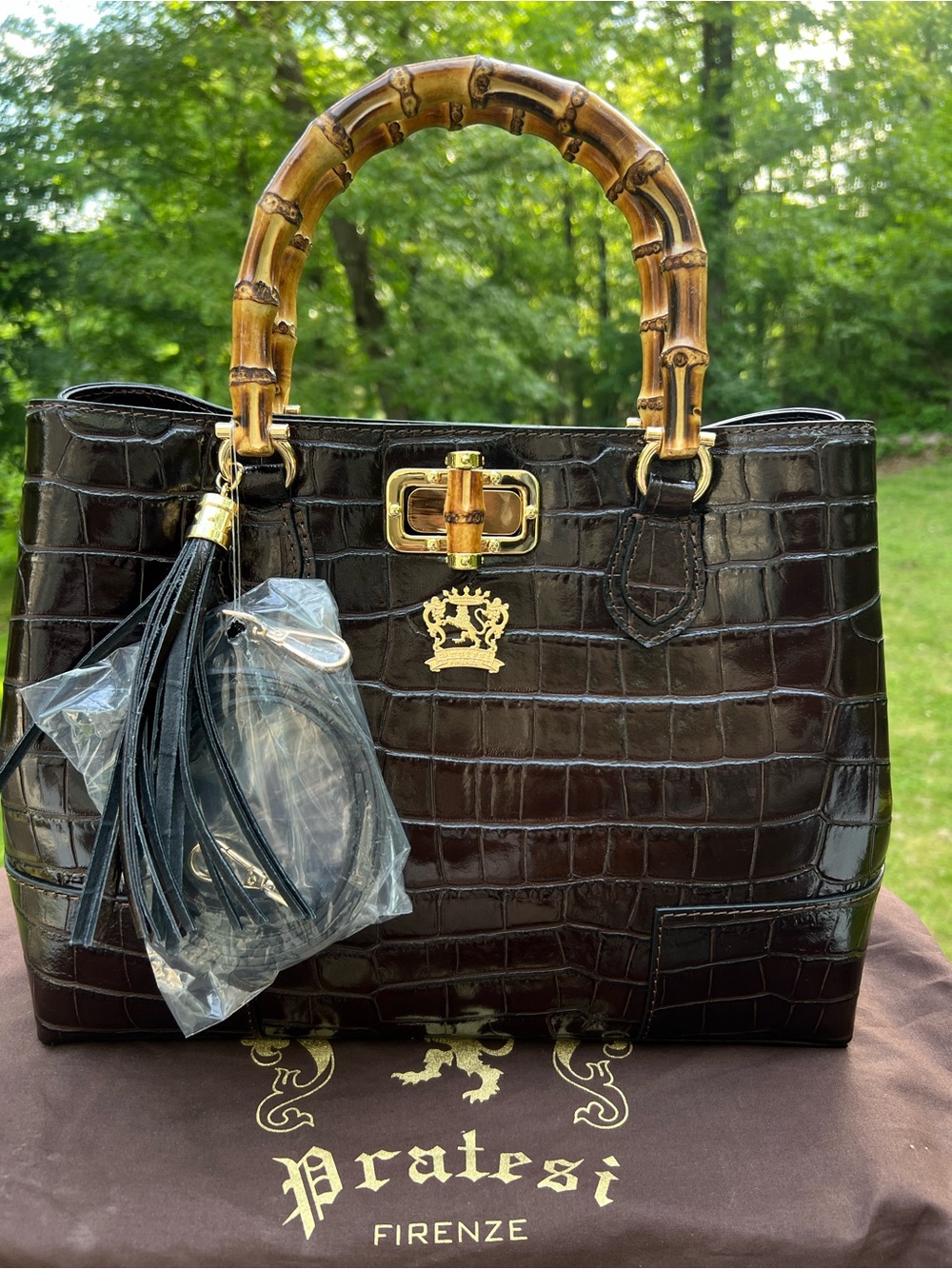 PRATESI SARTEANO  BAG IN GENUINE ITALIAN LEATHER